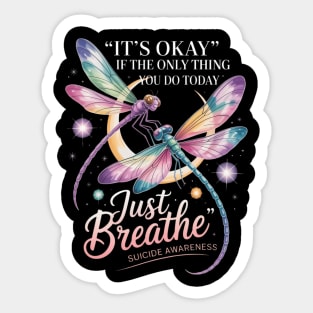 Suicide Prevention Awareness Suicide Dragonfly Sticker